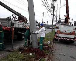 Máquina de poste de fibra